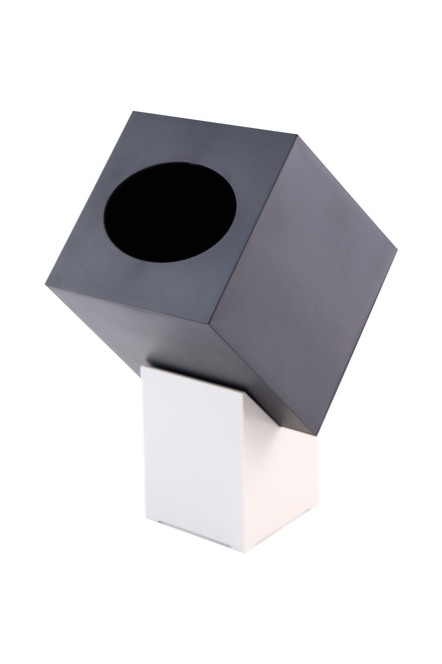 Zojila.com: Zaforas Tissue Holder : Stylish & Sleek Black Angled Tissue Holder with Ivory Pedestal: Dining & Kitchen