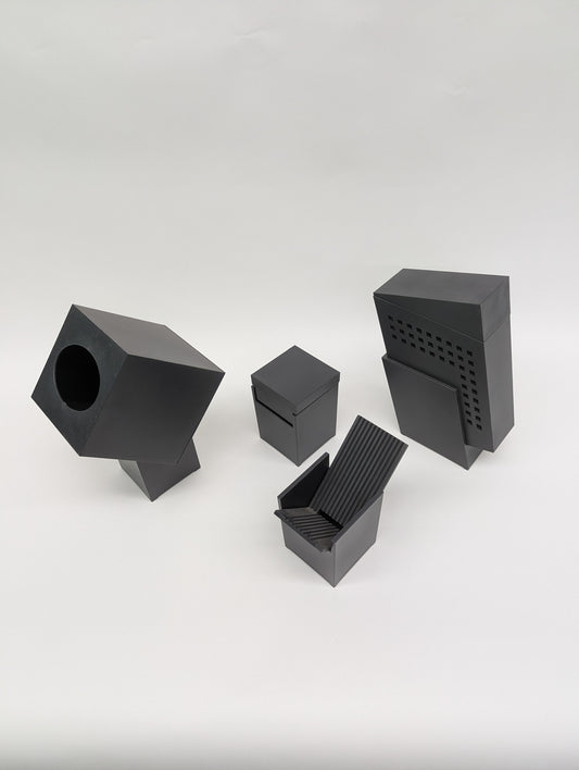 Bath Set Black & Black