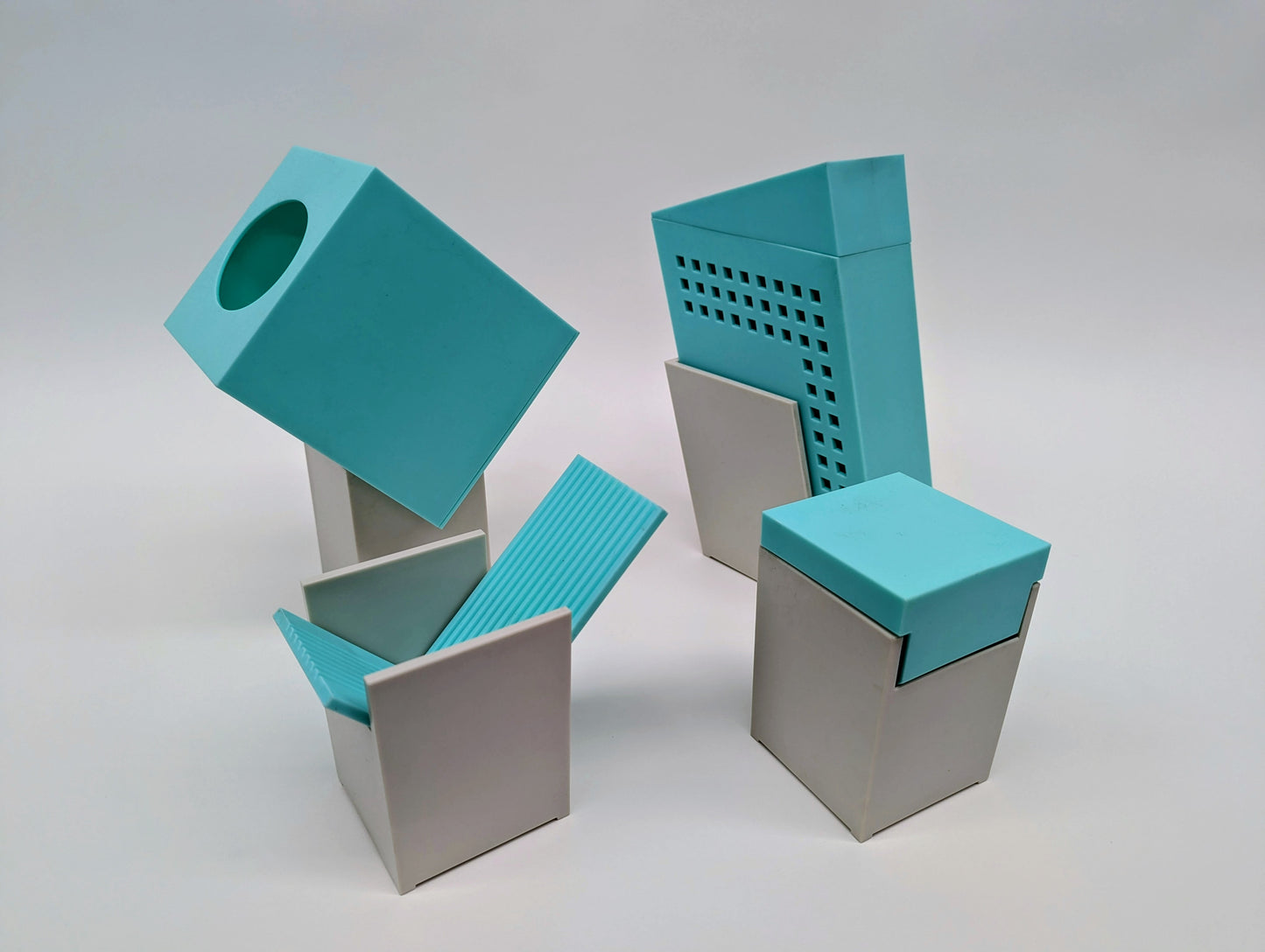 Bath Set Turquoise & Ivory