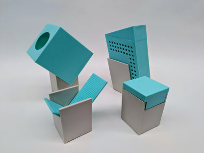 Bath Set Turquoise & Ivory