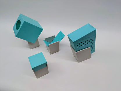 Bath Set Turquoise & Ivory