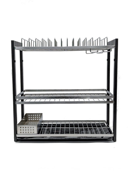 Patagonia 3-Tier Stainless Steel Dish Rack with Removable Tray