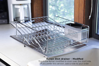 Rohan Dish Drainer | Stainless Steel Sink Dish Drainer | Zojila