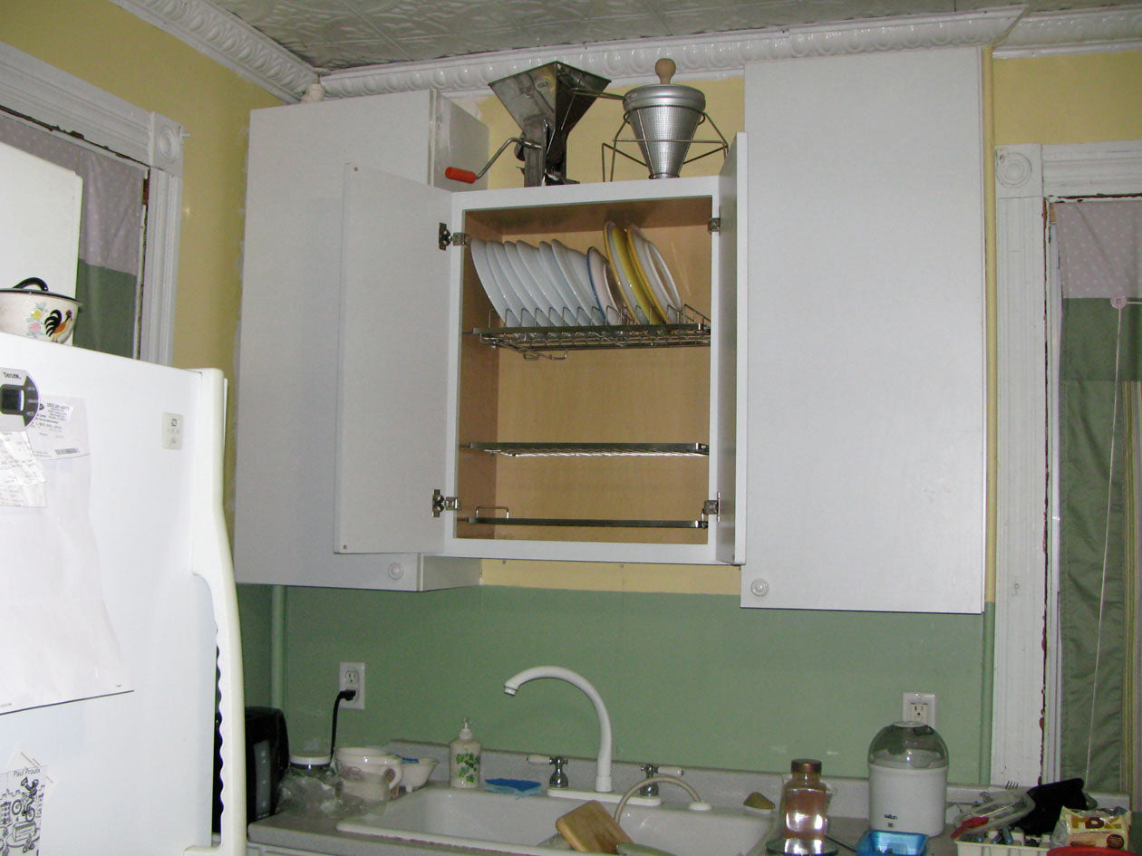 Zojila.com : Cabana In-cabinet Dish Drying Storage Rack, 3 Piece set Stainless steel racks, Draining Tray : Kitchen Organizer