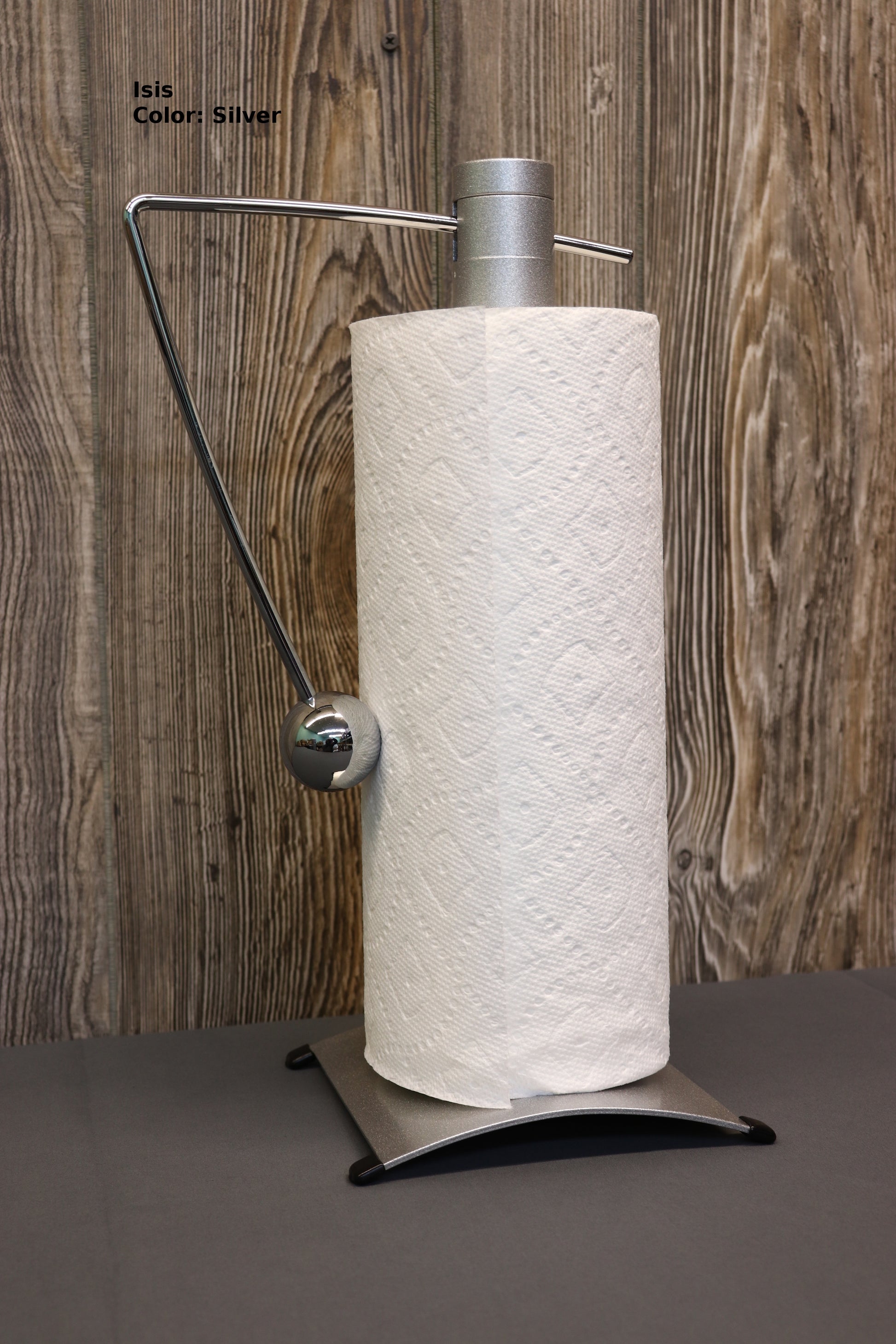 Industrial Pipe Paper Towel Holder, White Metal Wall Mounted or Under Cabinet Kitchen Paper Towel Roll Dispenser Rack