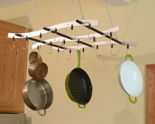 Zojila.com : Madeira Pot Hanger Rack: Ceiling 18 hooks hanging rack Kitchen & Organization : Storage & Organization