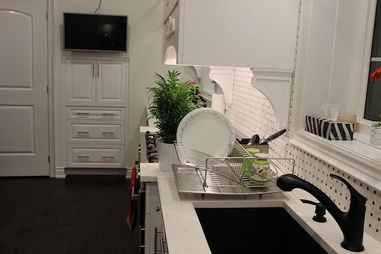 Zojila.com : Rohan Dish draining rack 18" drainboard 18"x13.5"x7.5" Stainless steel : Kitchen product view1