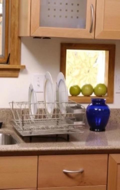 Countertop Dish Drying Rack, Stainless Steel Dish Drainer with