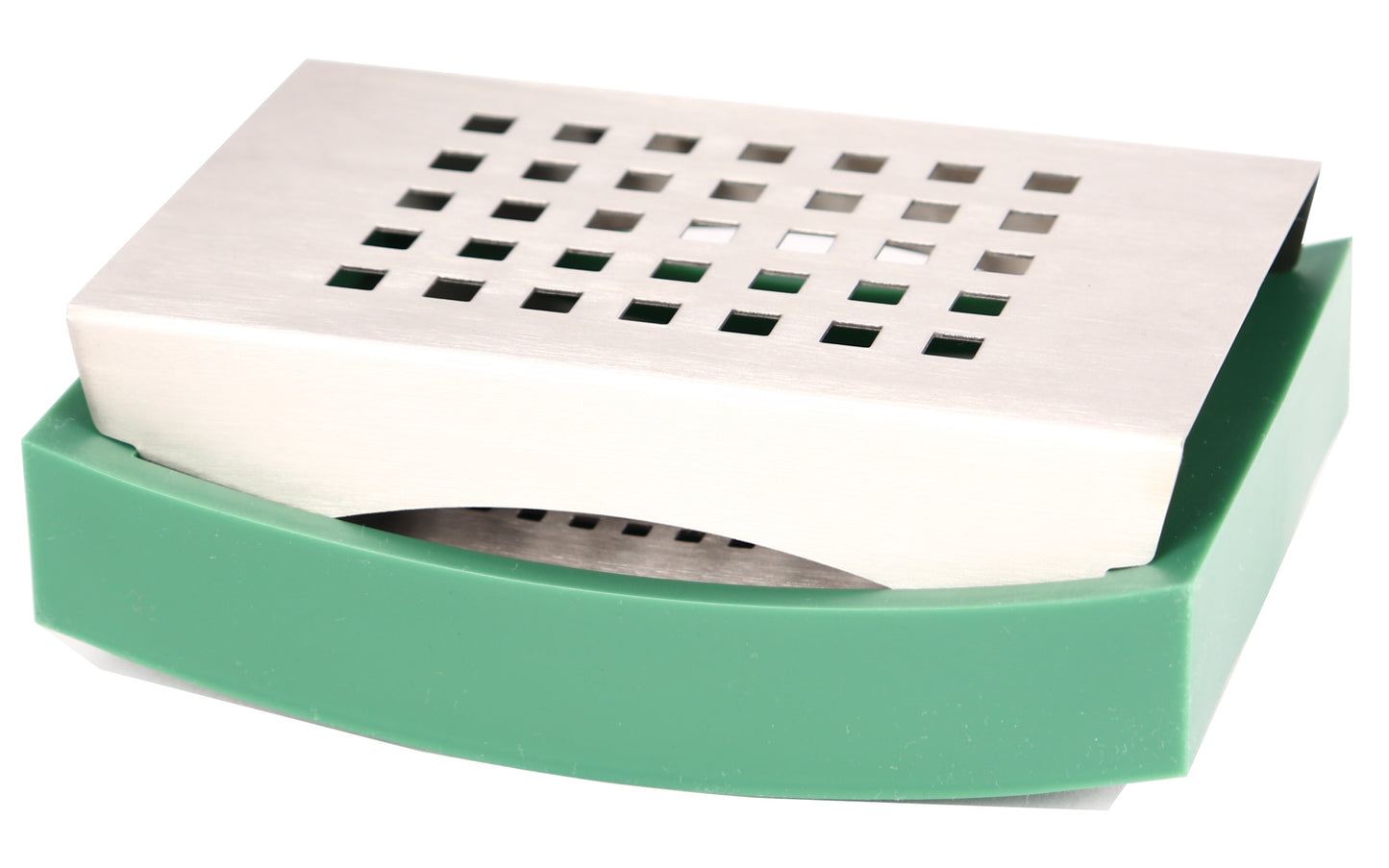 Zojila.com: Sonoma Sponge Holder : Stylish Curved scrubber, soap sponge, squeegee holder with lid, Green: Bath & Kitchen