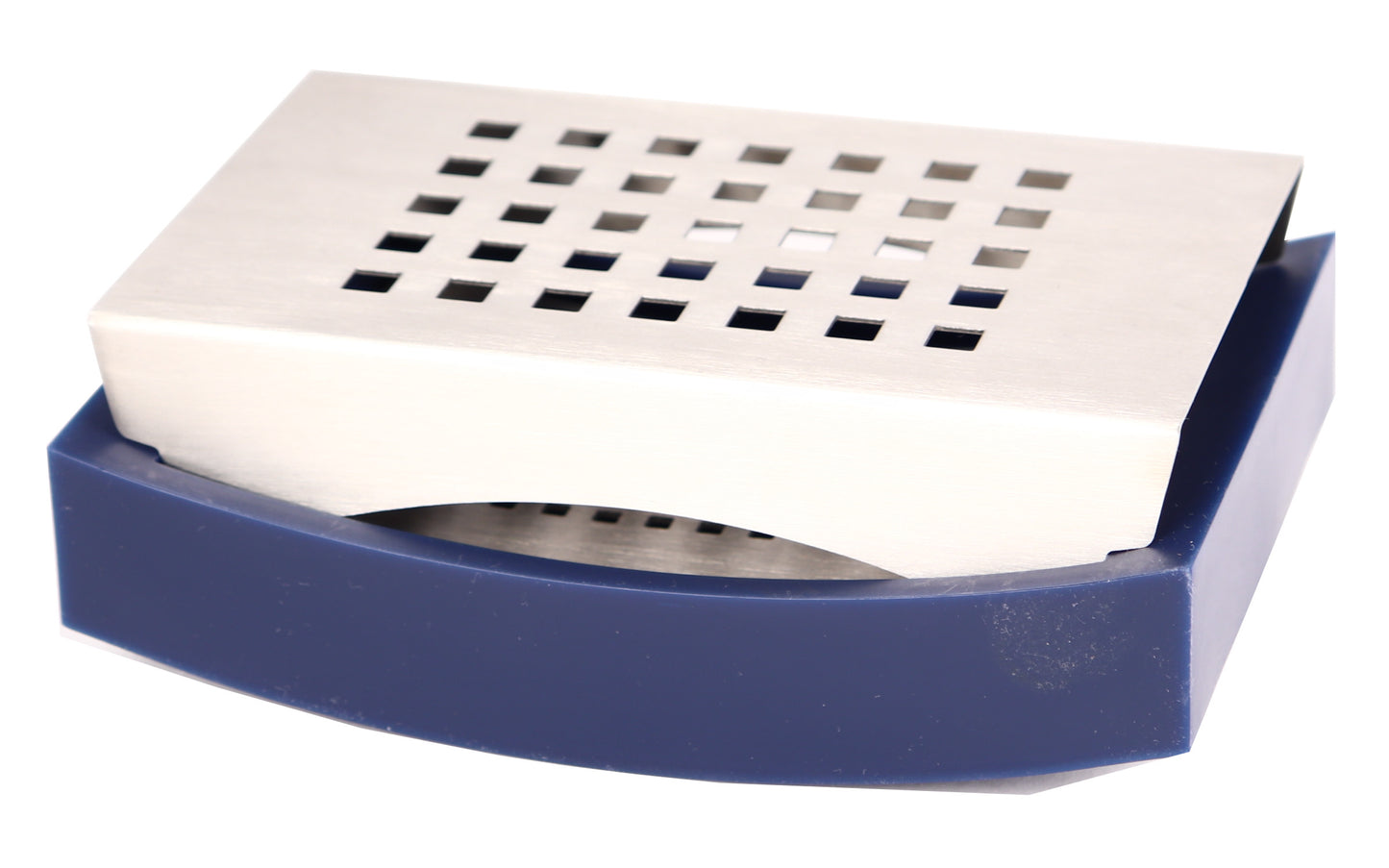 Zojila.com: Sonoma Sponge Holder : Stylish Curved scrubber, soap sponge, squeegee holder with lid, Blue: Bath & Kitchen