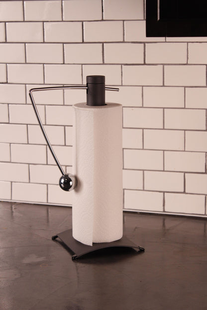 Zojila.com : Isis Paper towel roll holder, Modern Stand Stainless Steel, Black , 6 x 7.25 x 14.25 inch : Home Accessories