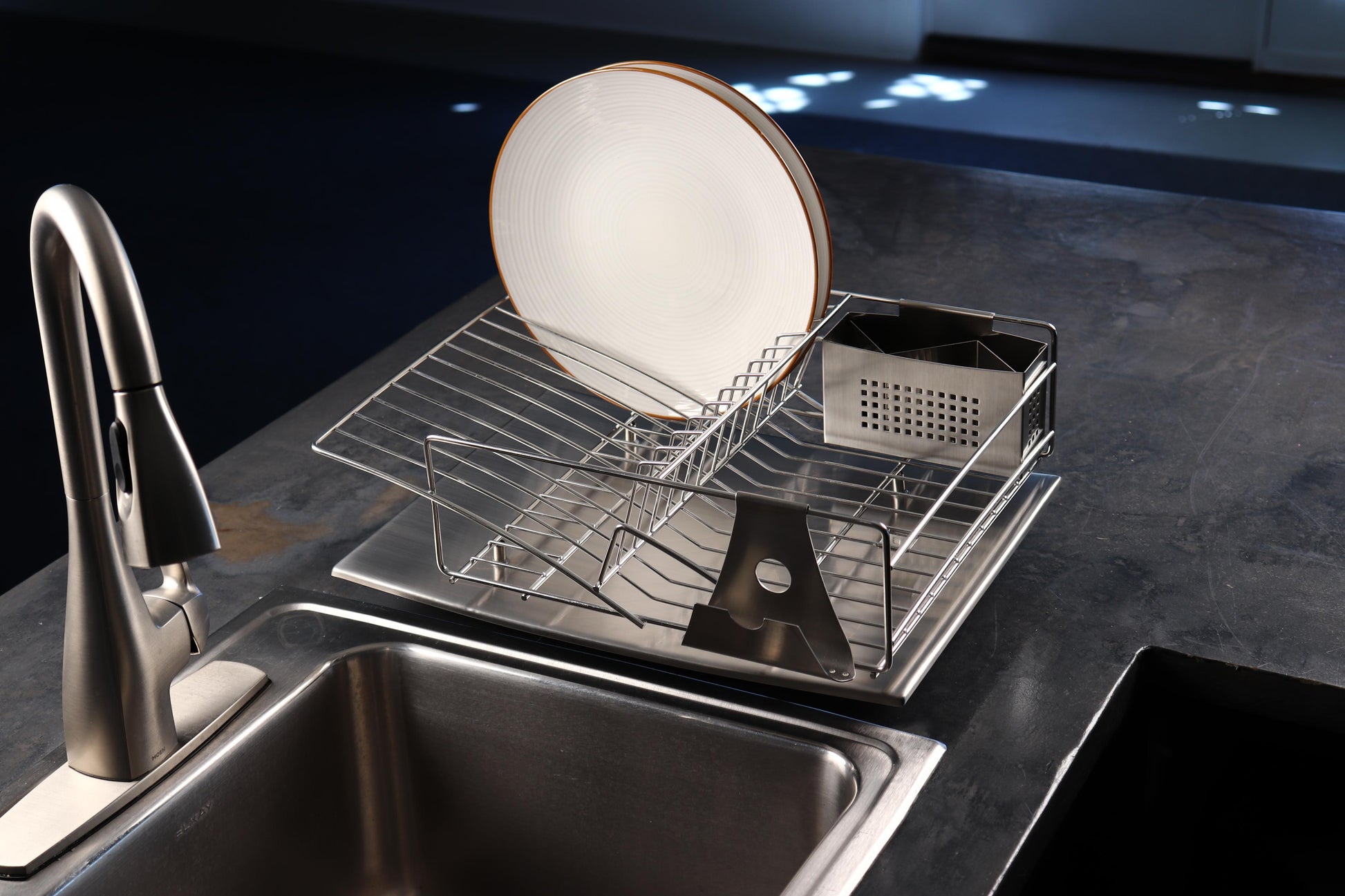 Stainless Steel In-Sink Dish Drainer