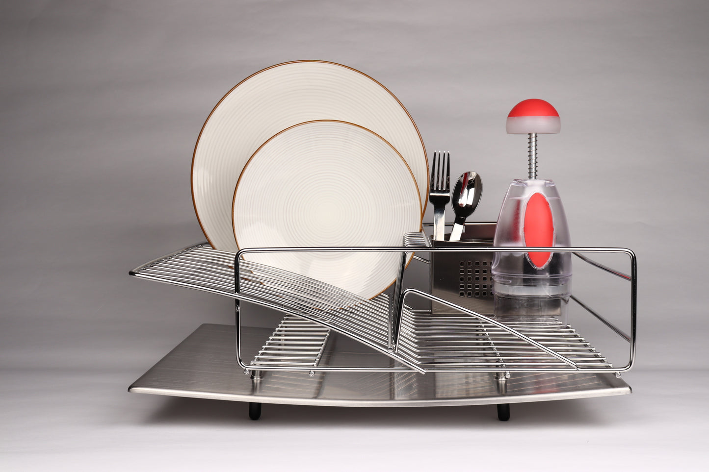 Zojila.com : Rohan Dish drainer, self draining, fully stainless steel