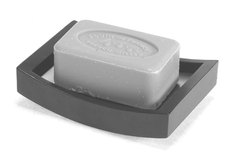 Zojila.com: Sonoma Soap Dish : Sleek Curved Soap, scrubber, soap sponge holder 5.75 x 4 x 1.5 inches(Inside 4.75 x 3.5 inches), black:  Bath & Kitchen