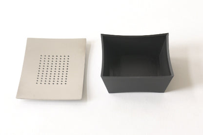 Zojila.com: Sonora Sponge and Soap Solution Holder : Stainless steel Removable Sponge holder with Matte Black soap saver tray: Bath & Kitchen